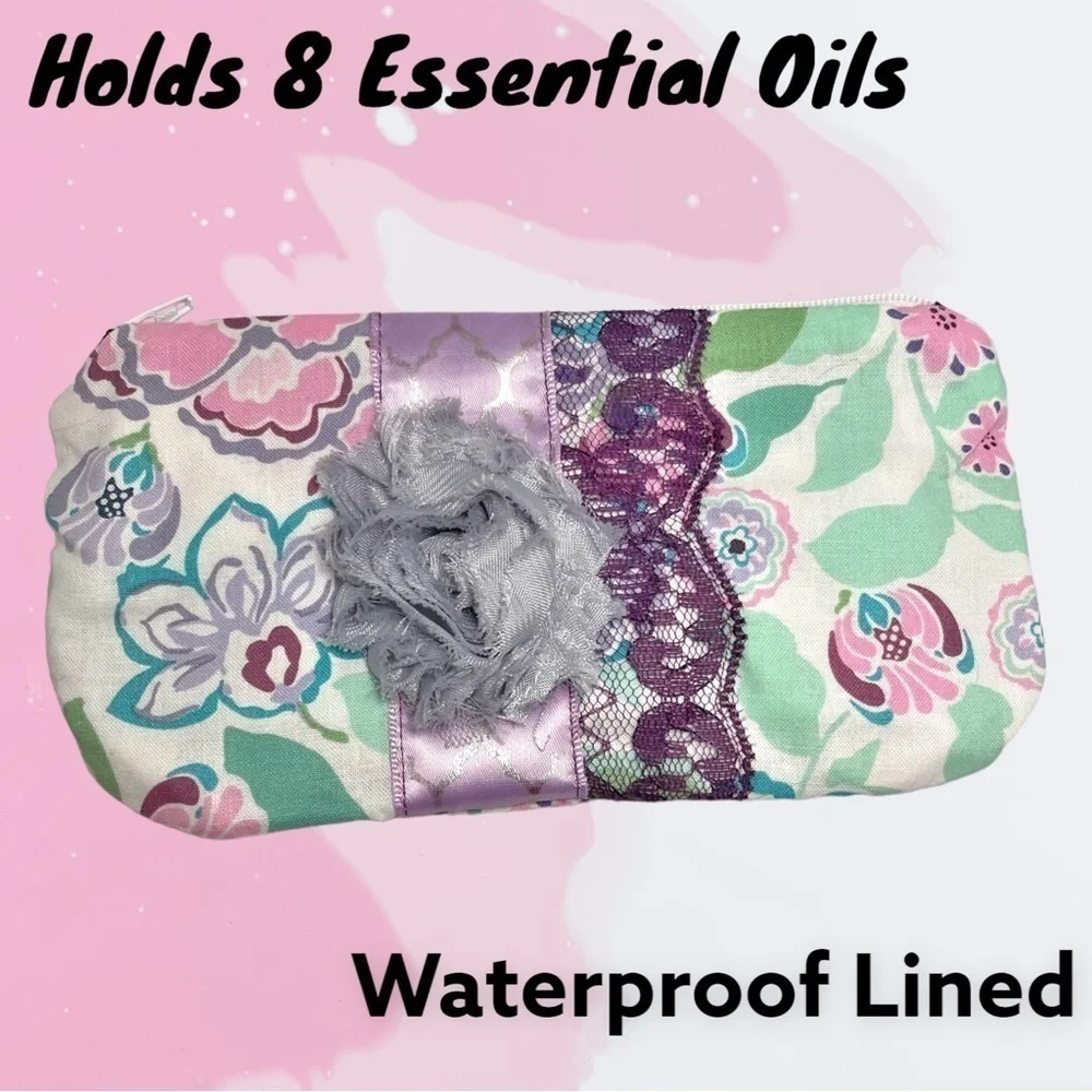 Essential Oil Waterproof White Pastel Floral Print